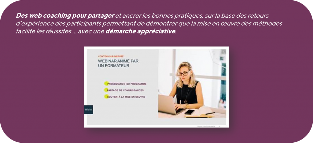 web coaching pour Guinot